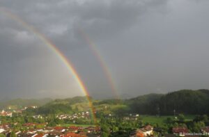 Double rainbow.