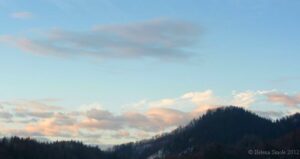 Cloudy sky.